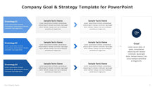 Load image into Gallery viewer, Company Goal and Strategy Blue Template for PowerPoint-04
