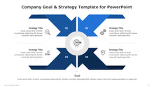 Load image into Gallery viewer, Company Goal and Strategy Blue Template for PowerPoint-05
