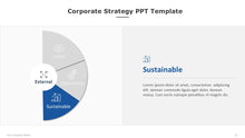 Load image into Gallery viewer, Corporate Strategy Blue PowerPoint Template-14
