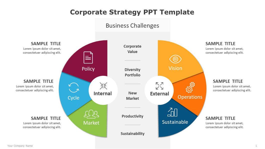Corporate Strategy Multicolor PowerPoint Template-01