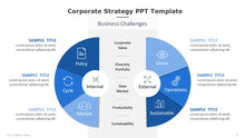 Load image into Gallery viewer, Corporate Strategy Blue PowerPoint Template-08
