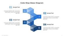 Load image into Gallery viewer, Cube-Step-Ideas-Diagram-Template-for- PowerPoint-01
