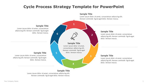 Cycle Process Strategy Multicolor Template for PowerPoint-01