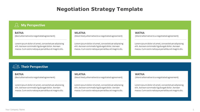 Negotiation Strategy Multicolor Template for PowerPoint -01