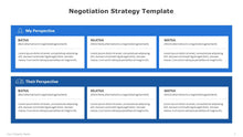 Load image into Gallery viewer, Negotiation Strategy Blue Template for PowerPoint -04
