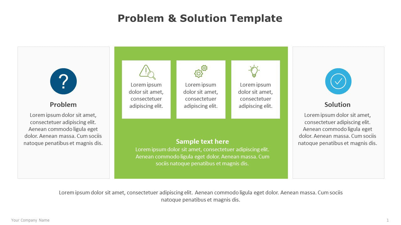 Problem and Solution Template for PowerPoint – Strateful