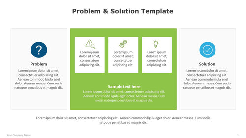 Problem and Solution Multicolor Template for PowerPoint-01