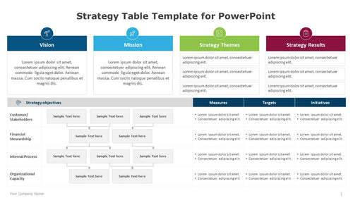 Strategy Table Multicolor Template for PowerPoint-01