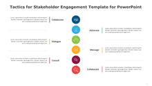 Load image into Gallery viewer, Tactics for Stakeholder Engagement Multicolor Template for PowerPoint-02
