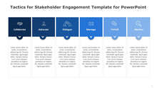 Load image into Gallery viewer, Tactics for Stakeholder Engagement Blue Template for PowerPoint-04
