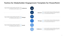 Load image into Gallery viewer, Tactics for Stakeholder Engagement Blue Template for PowerPoint-05
